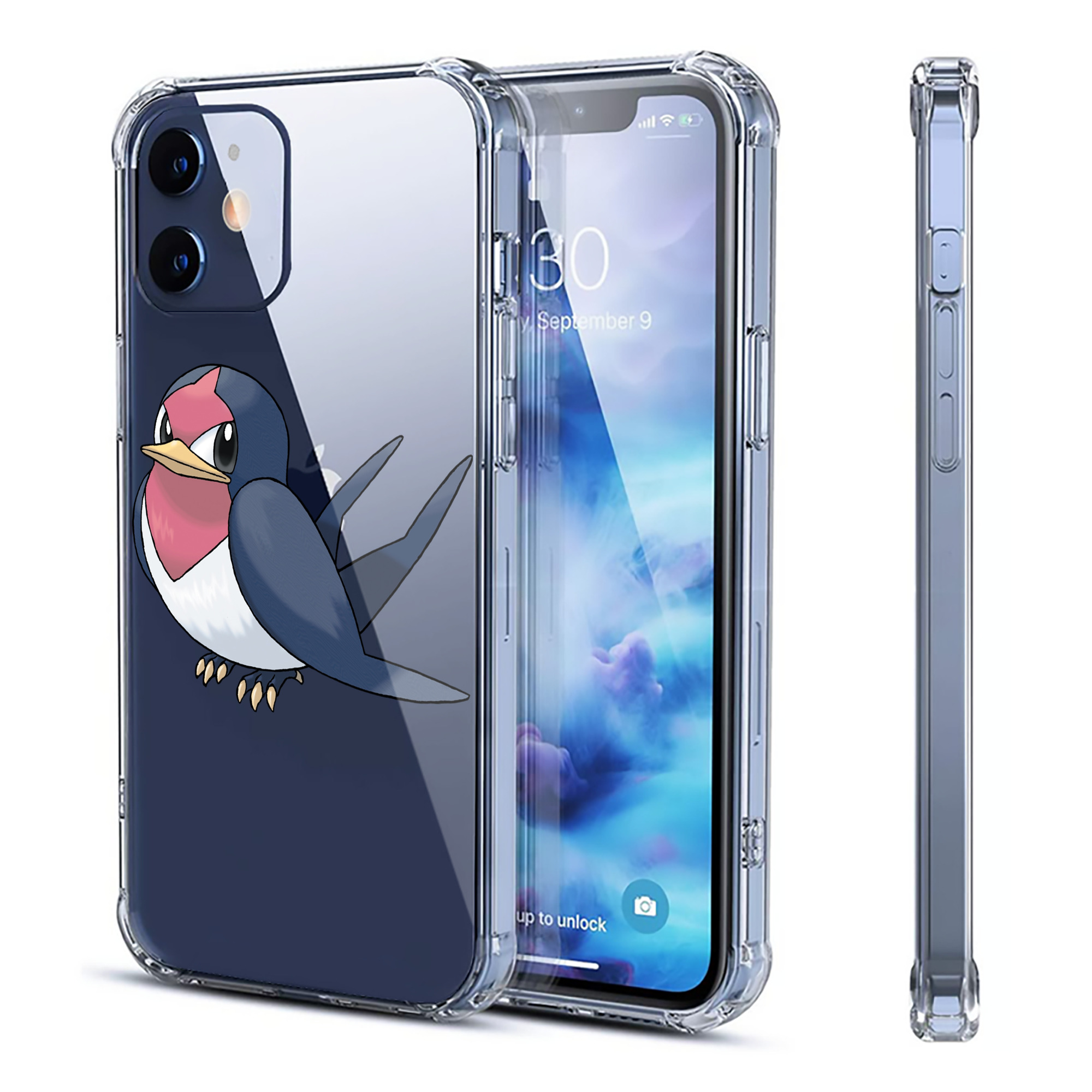 （画像用） ポケットモンスター Pokémon 【iPhone 12シリーズ対応】透明スマホケース（クリアソフトケース）